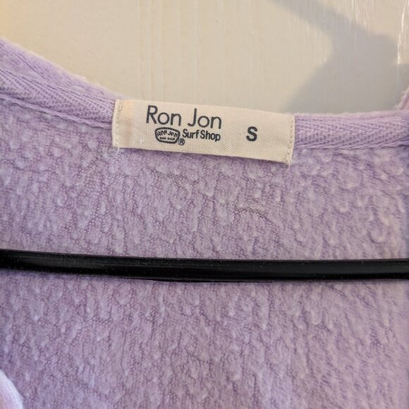 Ron Jon Surf Shop Purple Orlando Long Sleeve Pocket Surfer Hoodie Size Small - Picture 5 of 6